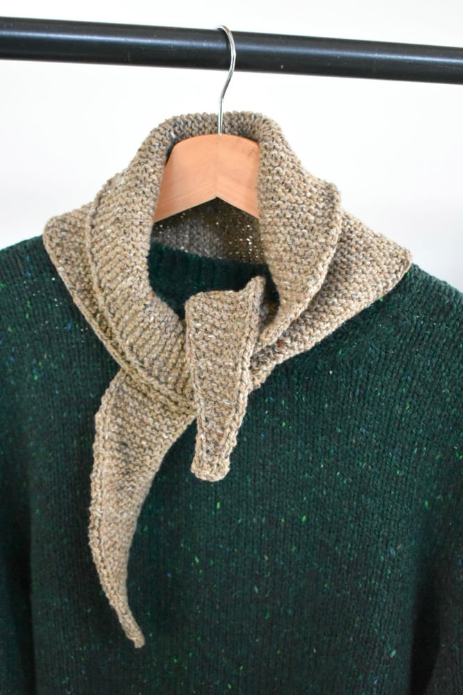 Wool Neckerchief - Hand-knit in Ireland | Bramble Green Knitwear