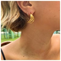 Image 4 of Lucia hoop earrings