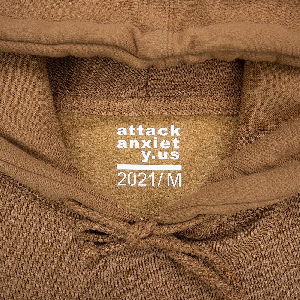 Attack Anxiety Brown Hoodie Heavy