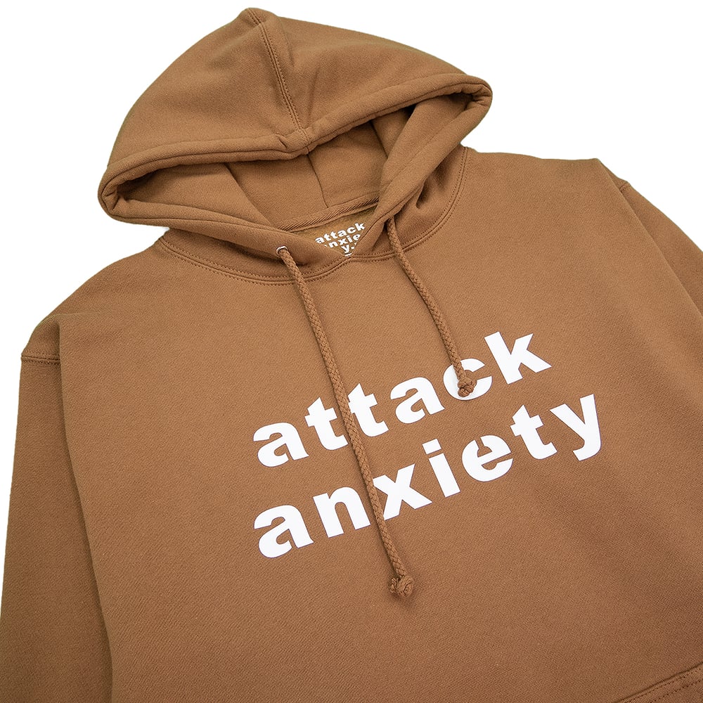 Attack Anxiety Brown Hoodie Heavy