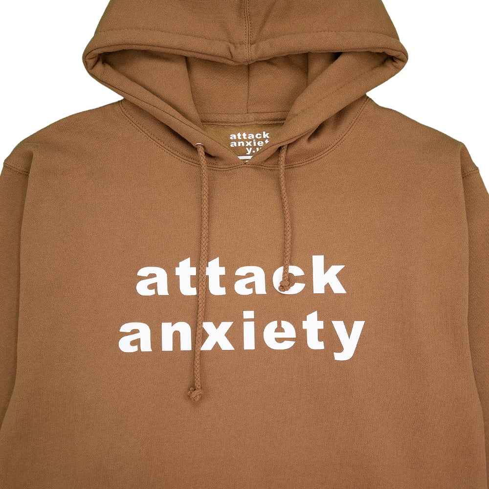 Attack Anxiety Brown Hoodie Heavy