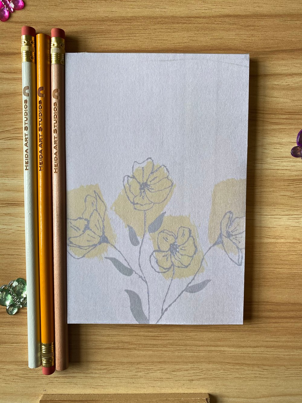 Image of Floral Stationary Notepads