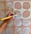 Pebbles Stencil for Patios, Floors, Tiles and Walls-Geometric Stencil - DIY Floor Project.