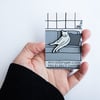 Anxiety Cat - Sitting Cat Enamel Pin