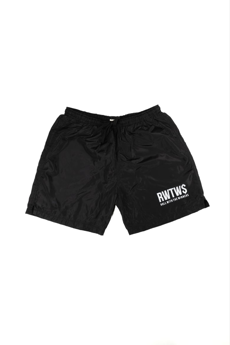 Image of RWTW$ NYLON SHORTS (BLACK) 