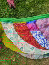 Image 10 of Wrap petal skirt 8-18 uk green waistband