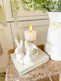 Image 3 of SALE! Porcelain Rabbit Candle Holder