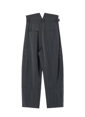Image of EQUALNEAR - Groundline Wide Pants (Grey)