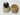At52 Set of stacking cats - 3 Siamese cats and 1 mouse 
