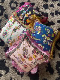 Image 13 of pink Pinup Girl with leopard print Cushion cover