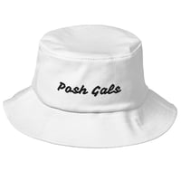 White "Posh Gals" Old School Bucket Hat