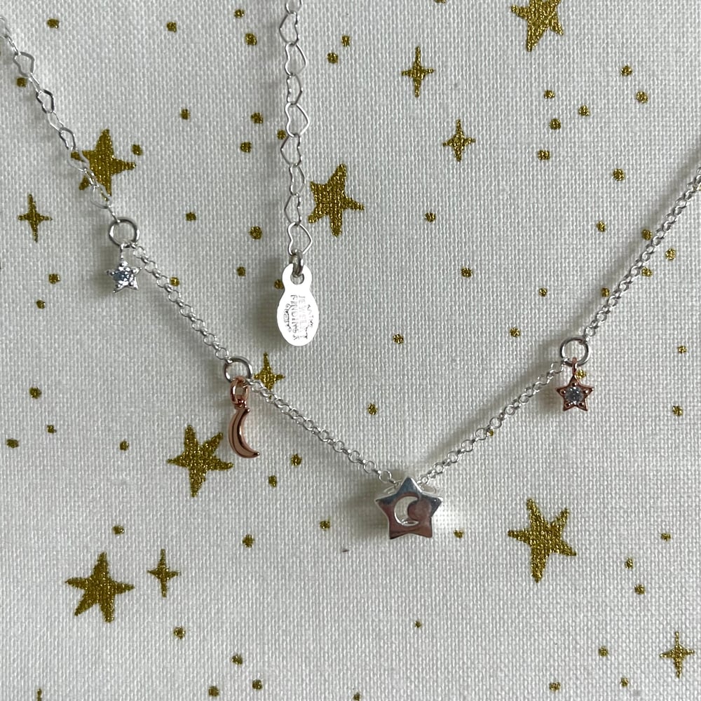 Image of Stars and moons necklace