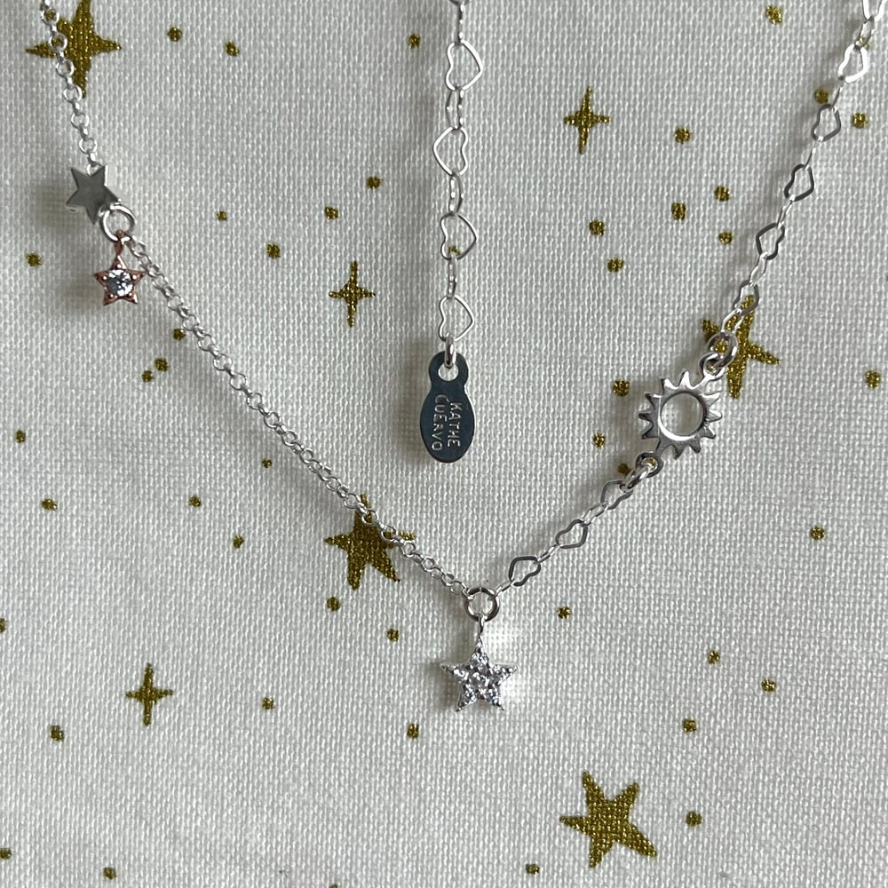 Image of Sun and stars necklace