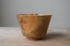 Frustum shaped white oak bowl