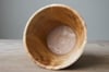 Frustum shaped white oak bowl