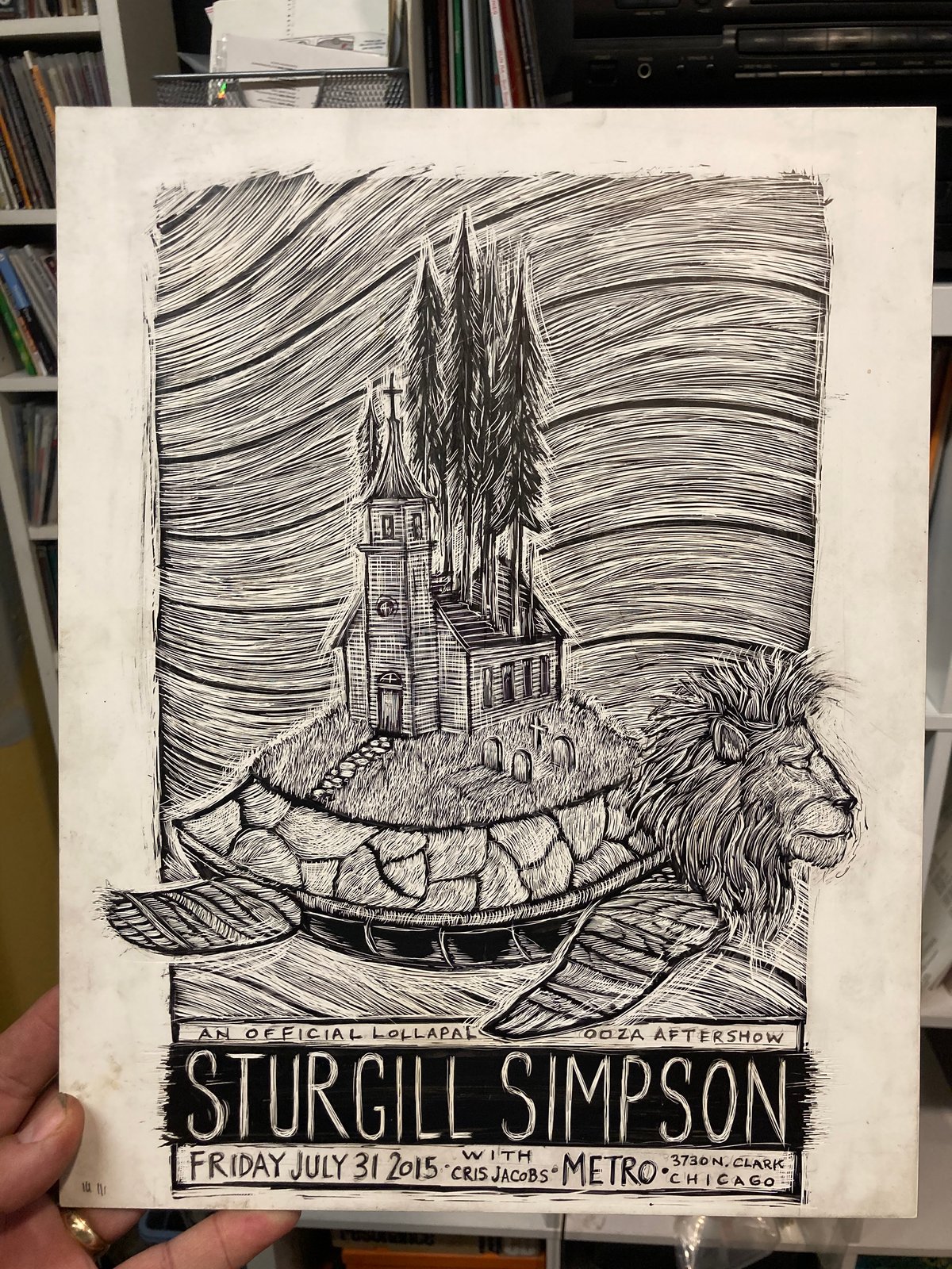 Sturgill Simpson Original Artwork | Ground Up Press: Artwork By Dan Grzeca