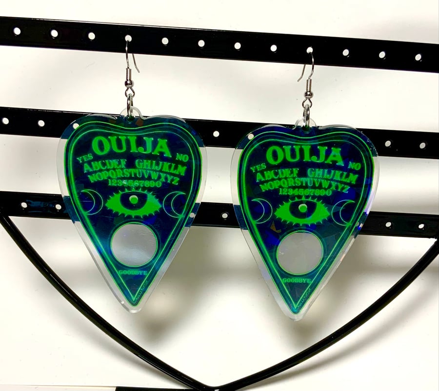 Image of Green Ouija Earrings