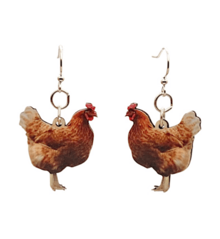 Image of Colorful Chicken Earrings