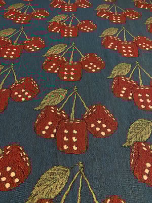 Image of 'Cherry Baby' woven blanket PREORDER