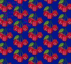 Image of 'Cherry Baby' woven blanket PREORDER
