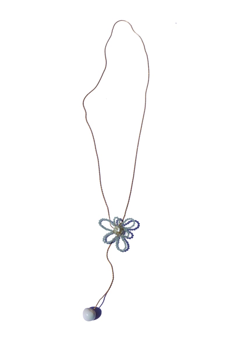 Image of daisy lariat necklace