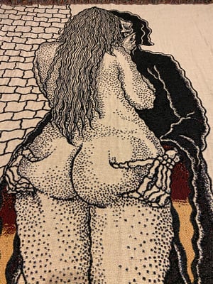 Image of The squeeze felt around the world woven blanket PREORDER