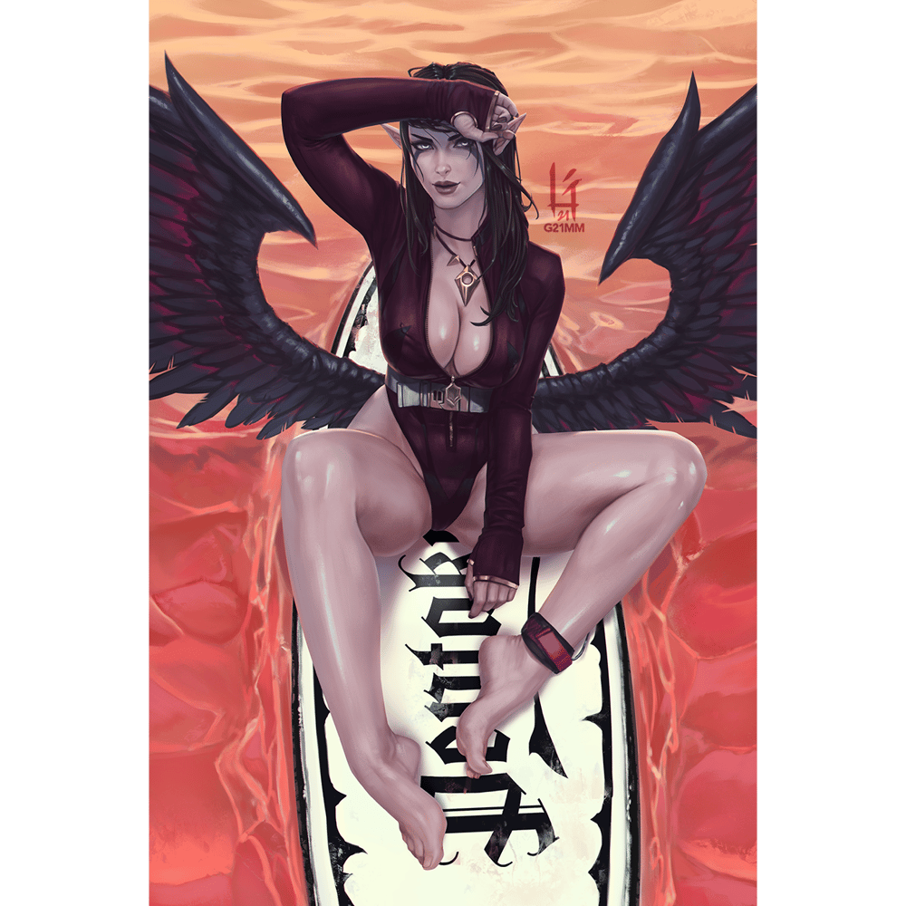 Image of Morgana, Surfer Goth Girl