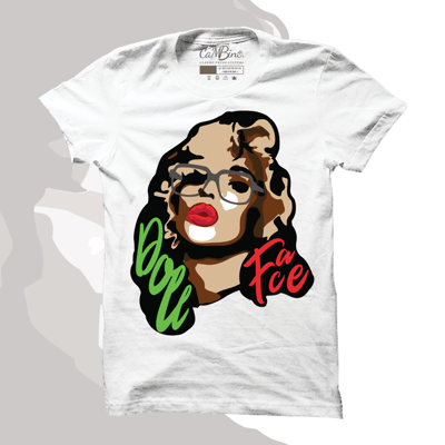 Image of DOLLFACE FONT HEAD TEE