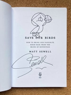 Image of Save Our Birds - Hardback book signed/dedicated