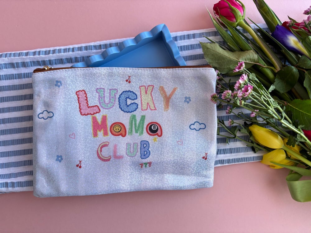 Image of the lucky club makeup bag 