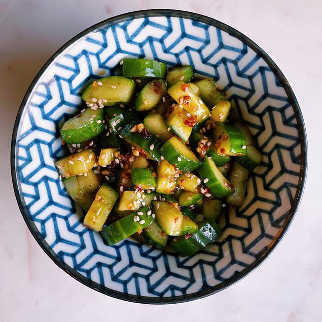 Smacked Cucumber Salad ✋🥒