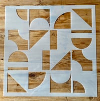 Image 4 of Kepler Tile Stencils for Floors, Tiles and Walls-Geometric Stencil - DIY Floor Project.