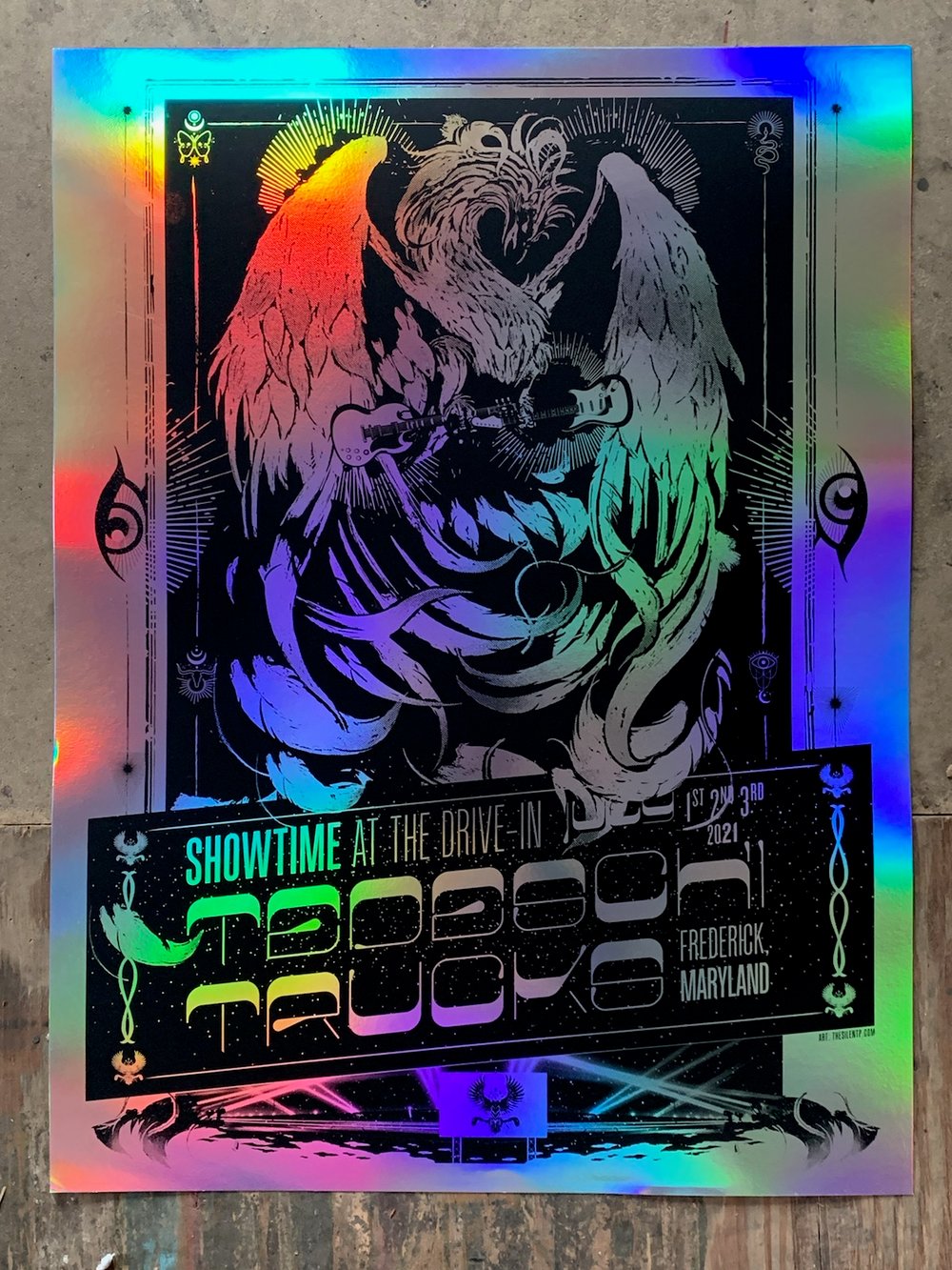 Tedeschi Trucks Special Edition Rainbow Foil Poster - Maryland
