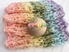Pastel Rainbow Layering Blanket And Tieback - Newborn Photography Prop