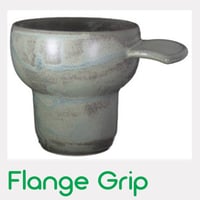 Image 1 of Flange Grip - Stoneware Cup - Handmade