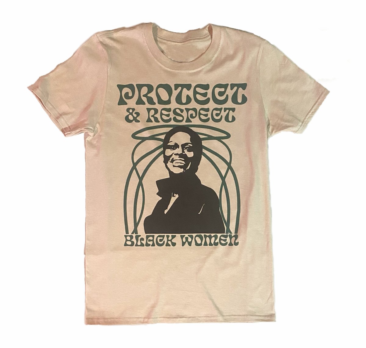 Image of Protect & Respect Black Women Sand Graphic Tee