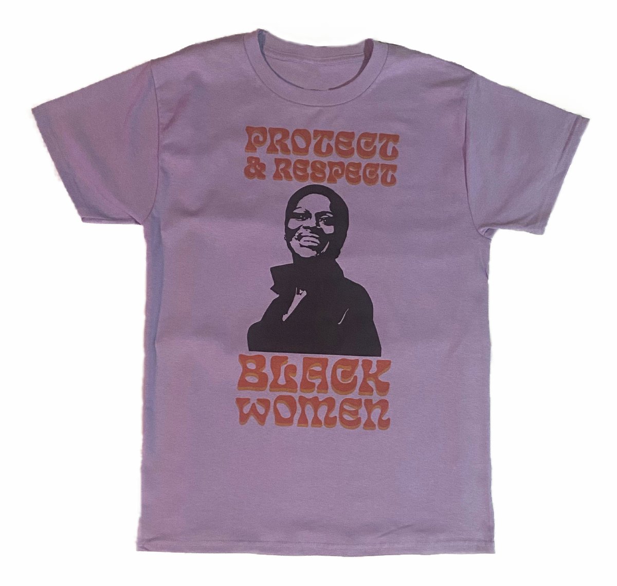 Image of Protect & Respect Black Women Lilac Graphic Tee