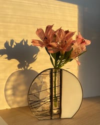 Image 4 of Round Bud Vase in White