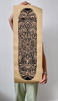 Image 1 of Mandala Skate Deck Carving Print