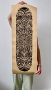 Mandala Skate Deck Carving Print