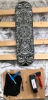 Mandala Skate Deck Carving Print Image 2