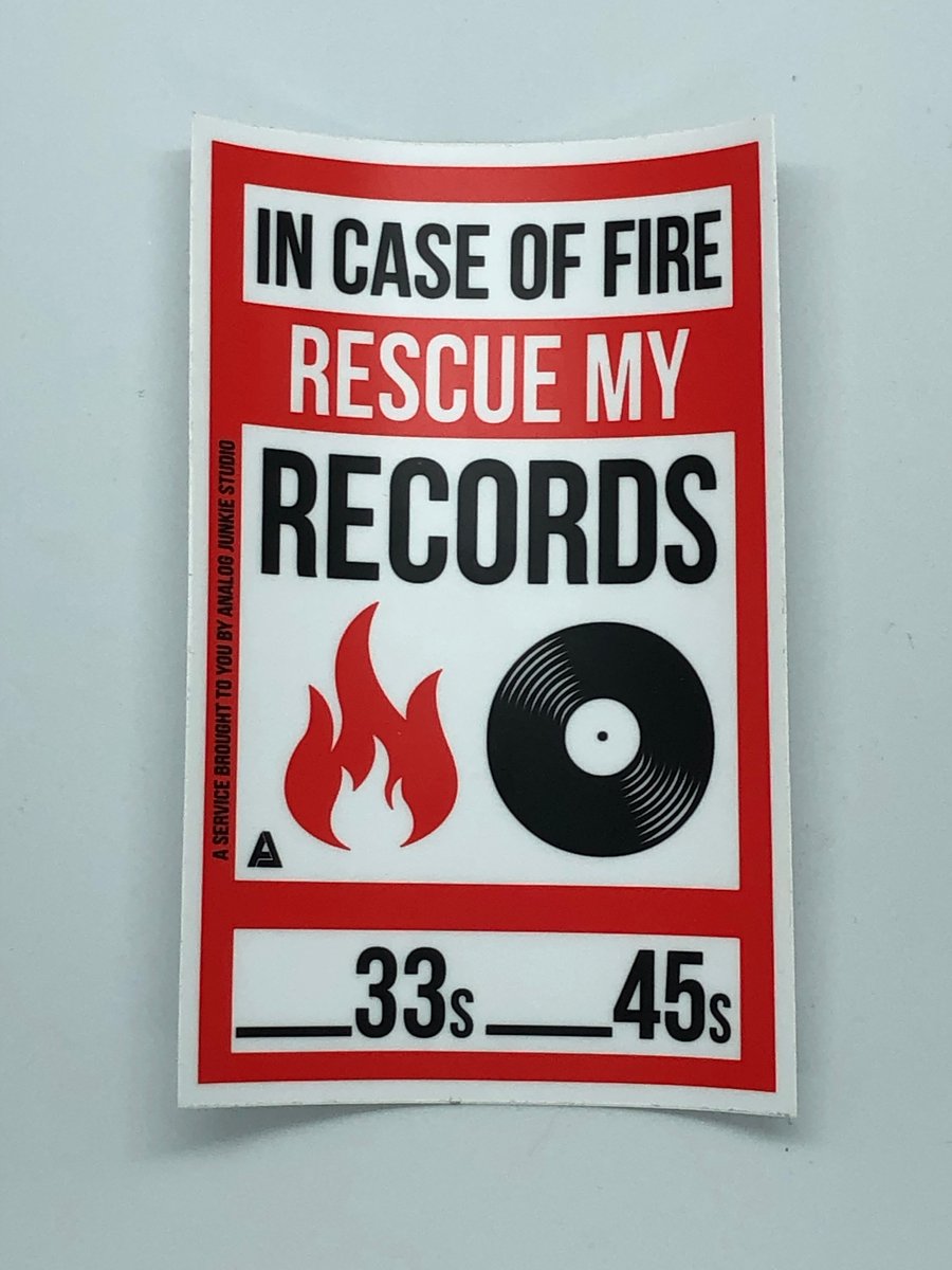 Fire Rescue Sticker | Analog Junkie Studio