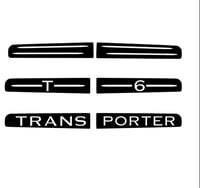 Image 3 of X2 Vw Transporter t6 and t6.1 barn door sticker overlay