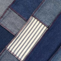 Image 4 of Denim Patchwork Apron, Barista Boro Apron, One-of-a-kind No16:3. was £126.00 now 25% off
