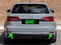 Image 3 of X2 Audi 8v A3 s3 rs3 Rear Reflector Overlay Sticker