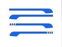 Image 4 of X2 Wing mirror Decal for Vw Golf Mk8 2 Variants 