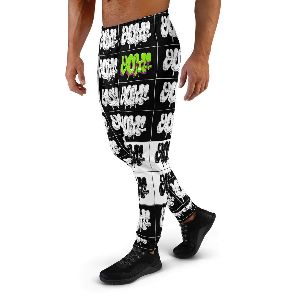 YUM! BLACK GRID JOGGERS