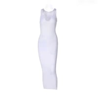 WHITE V NECK TANK TOP DRESS