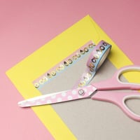 Image 5 of Infinity symbol cats Washi Tape - gold foil - 15mm by 10m - Japanese masking tape