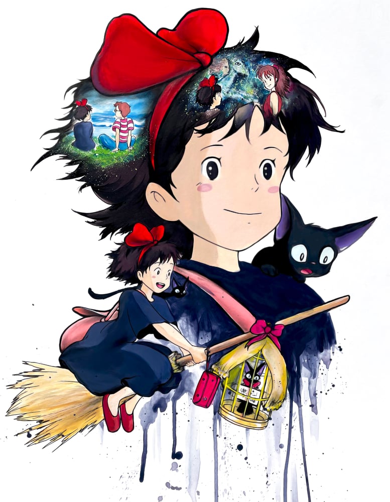 Image of <font color="red">Clearance </font>"Kiki's Delivery Service" Original Painting